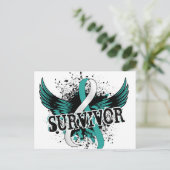 Survivor 16 Cervicale kanker Briefkaart (Staand voorkant)