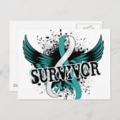 Survivor 16 Cervicale kanker Briefkaart (Voorkant / Achterkant)