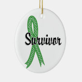 Survivor 17-Bile Duct Cancer Keramisch Ornament (Rechts)