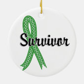 Survivor 17-Bile Duct Cancer Keramisch Ornament (Achterkant)
