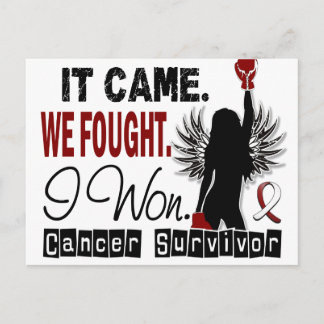 Survivor 22 hoofd- en halskanker briefkaart