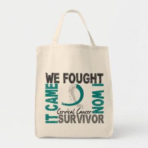 Survivor 5 Cervicale Kanker Tote Bag