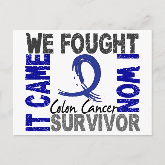 Survivor 5 Colon Cancer Briefkaart (Voorkant)