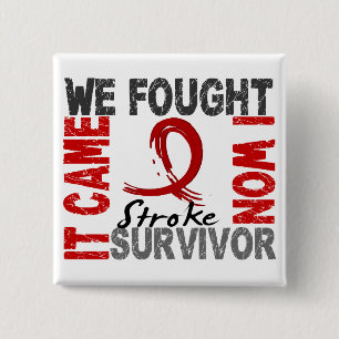 Survivor 5 Stroke Vierkante Button 5,1 Cm