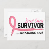 Survivor 8 Borstkanker Briefkaart (Voorkant / Achterkant)