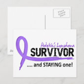 Survivor 8 Hodgkin lymfoom Briefkaart (Voorkant / Achterkant)