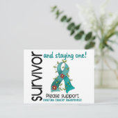 Survivor 9 Ovariumcarcinoom Briefkaart (Staand voorkant)