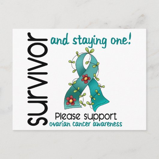 Survivor 9 Ovariumcarcinoom Briefkaart (Voorkant)