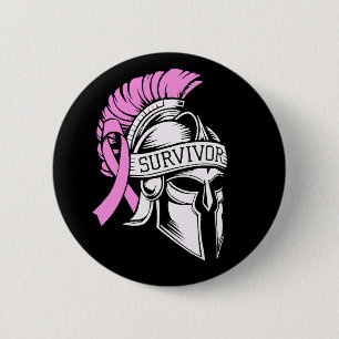 Survivor Borstkanker Ronde Button 5,7 Cm
