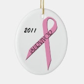 Survivor Borstkanker Survivor Ornament (Rechts)