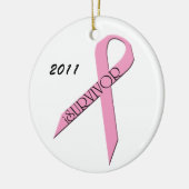 Survivor Borstkanker Survivor Ornament (Links)