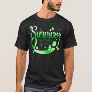 Survivor Brain Disabilities Awareness Butterfly T-shirt