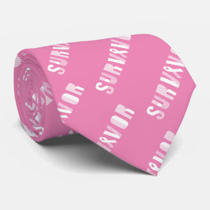 Survivor Cancer Ribbon Inspirerend Motivatie Stropdas