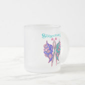 Survivor Celtic Butterfly - Thyroid Cancer Matglas Koffiemok (Voorkant rechts)