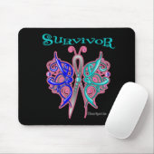 Survivor Celtic Butterfly - Thyroid Cancer Muismat (Met muis)