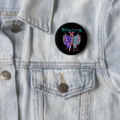 Survivor Celtic Butterfly - Thyroid Cancer Ronde Button 5,7 Cm (In situ)