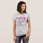 Survivor Definition - Borstkanker T-shirt (Voorkant volledig)