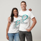 Survivor Definition - Cervicale Cancer T-shirt (Unisex)