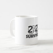 Survivor Funny Coronavirus Meme 2020 Koffiemok (Voorkant links)