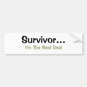 Survivor Ik Ben De Ware Art Quotebumpersticker Bumpersticker