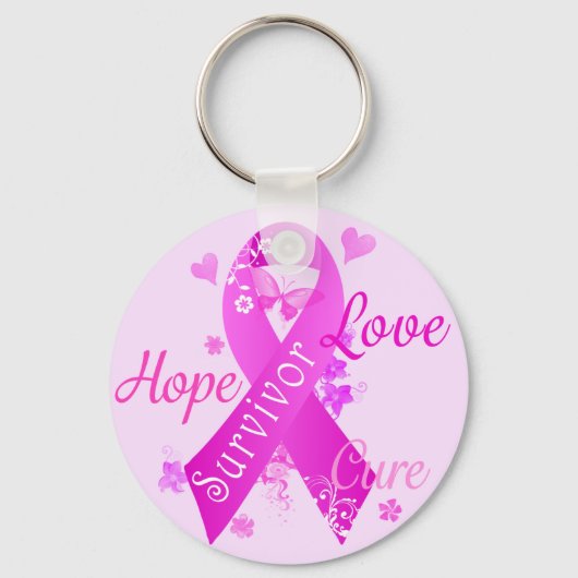 Survivor Love Hope Cure Sleutelhanger (Voorkant)