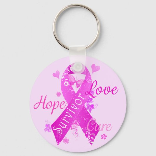 Survivor Love Hope Cure Sleutelhanger (Voorkant)