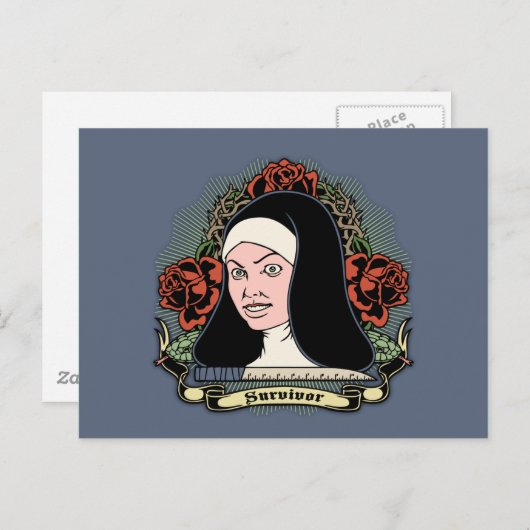 Survivor Nun Briefkaart (Voorkant / Achterkant)