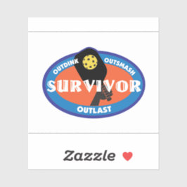 Survivor Pickleball Sticker