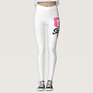 Survivor Pink Ribbon Breast Cancer Bewustheid Leggings
