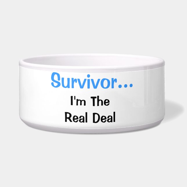 Survivor Real Deal Pet Voerbakje (Voorkant)