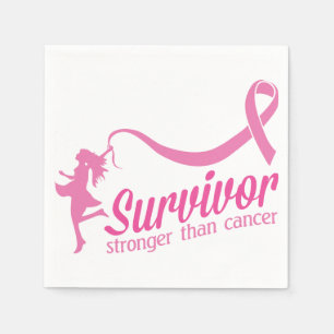 Survivor Stronger dan Cancer Servetten