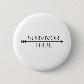 Survivor Tribe Logos (zwart) Ronde Button 5,7 Cm