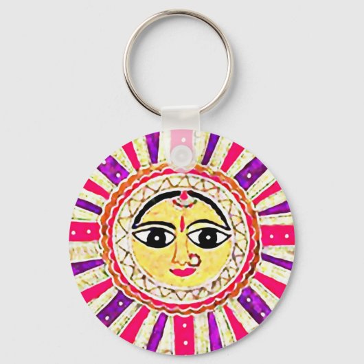 Surya Sun Goddess Sleutelhanger (Voorkant)