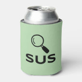 SUS Koelbox - Verdachte Vibes voor ijzige Drinken Blikjeskoeler (Blikje Voorkant)