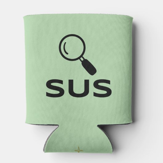 SUS Koelbox - Verdachte Vibes voor ijzige Drinken Blikjeskoeler (Achterkant)