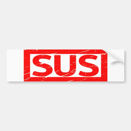 Sus Stamp Bumpersticker (Voorkant)