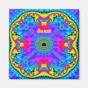 SUSAN ~ 3D Fractal Design Fluoro Shades Magnet Magneet