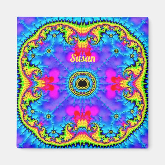 SUSAN ~ Aimant de conception fractale 3D Fluoro (Devant)