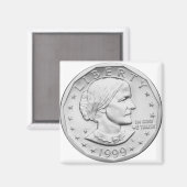 Susan B. Anthony Dollar Products Magneet (Voorkant / Achterkant)