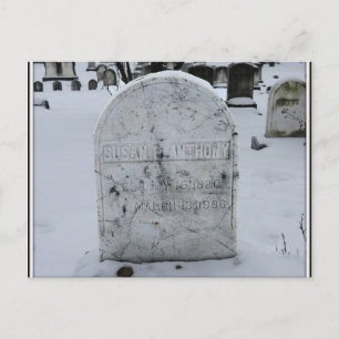 Susan B. Anthony Grave Headstone Briefkaart