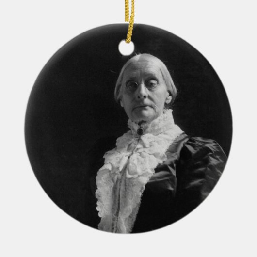 Susan B. Anthony Keramisch Ornament (Voorkant)