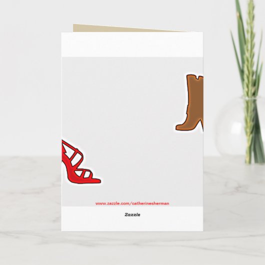 Susan Chaussures Bonne Carte Anniversaire (Dos)