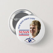 Susan Clark-Sestak voor First Lady Ronde Button 5,7 Cm (Voorkant /achterkant)