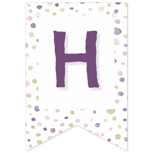 Susan Confetti Aquarelle Dots Bunt Drapeau (Deuxième drapeau)