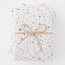 Susan Confetti Waterverf Stippen Wrapping Paper