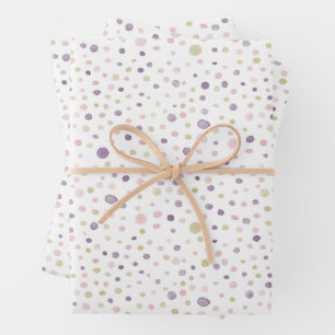 Susan Confetti Waterverf Stippen Wrapping Paper