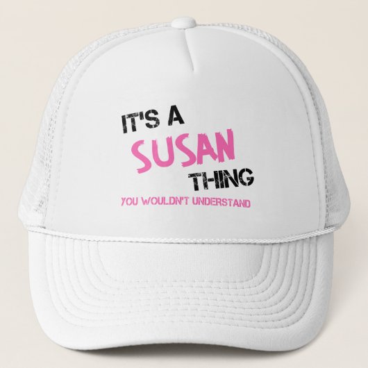 Susan ding dat je niet zou begrijpen trucker pet (Voorkant)