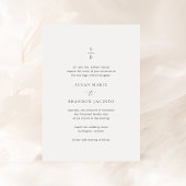 Susan Elegant Modern Wedding Kaart