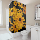 Susan Flowers aux yeux noirs rideau de douche fleu (En situation)