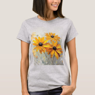 Susan Flowers aux yeux noirs T-shirt féminin